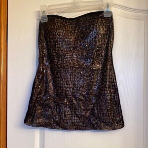 Elegant Black and Gold Women's Skirt